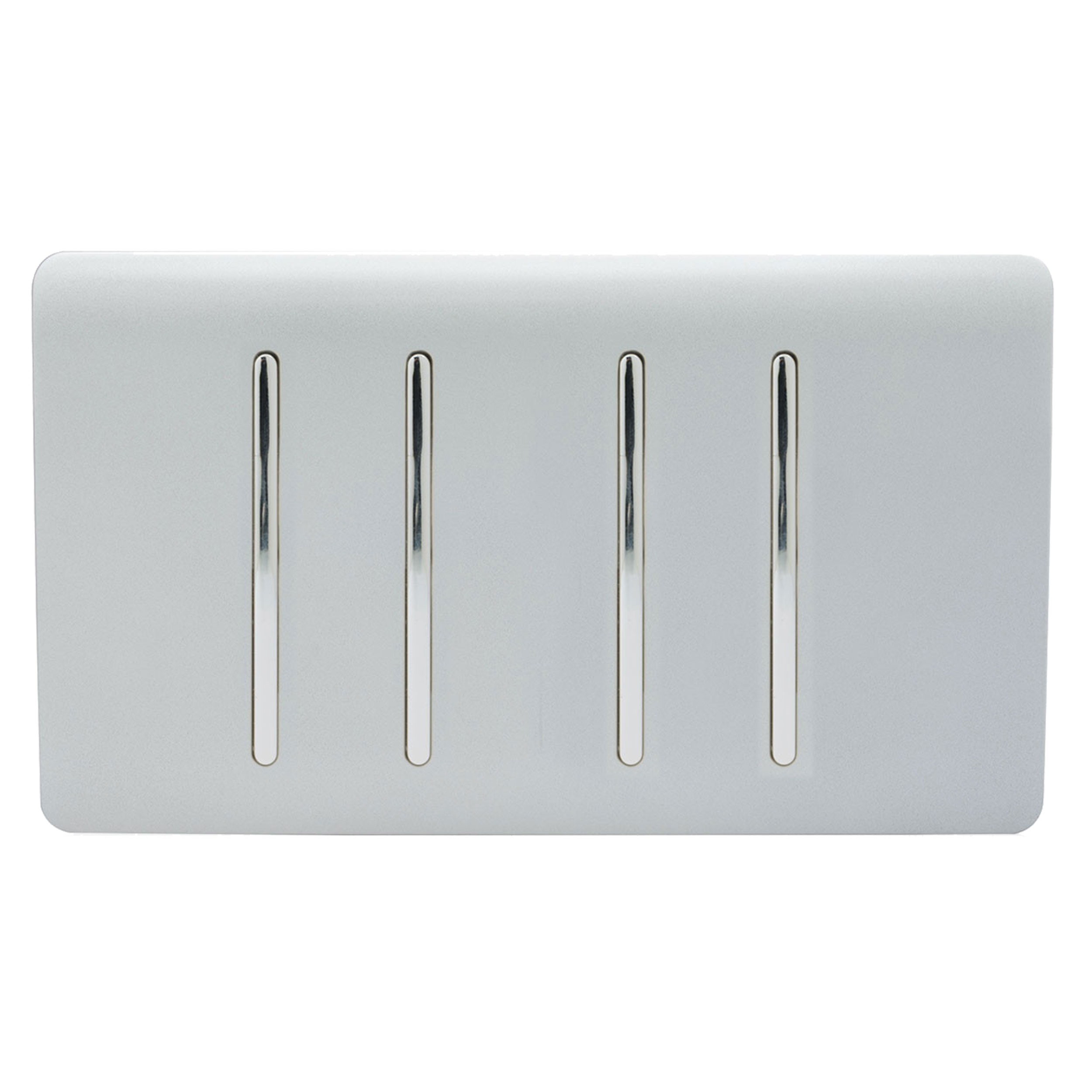 4 Gang (1x2 Way 3x3 Way Intermediate) Silver